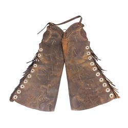 Montana Ranch Branded Chaps w/ Conchos 1800-1900