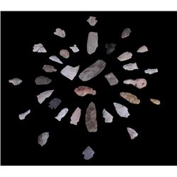 Ancient Montana Arrowhead Artifact Collection