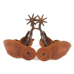 August Buermann Forged Spurs w/ F. Schultz Straps