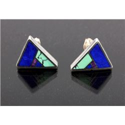 Ray Tracey Navajo Sterling Silver Arrow Earrings