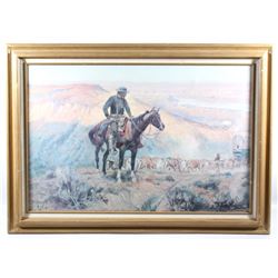Charles Russell "The Wagon Boss" Framed Print