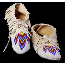North West Native Fringed Beaded Moccasin