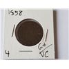 Image 1 : 1858 Large Penny (RARE)