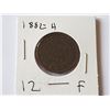 Image 1 : 1882 H Large Penny