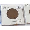 Image 2 : Set of 2 1919 Large Pennies