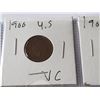 Image 2 : 1900, 01,04,06 INDIAN HEAD PENNY SET