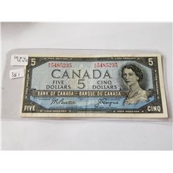 1954$5.00 BILL