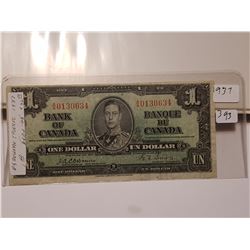 1937 $1.00 BILL