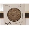 Image 1 : 1947 S7 50 CENT