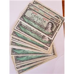 22-1954 One dollar Bills