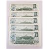 Image 2 : 5-1973 UNC One Dollar Bills