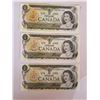 Image 1 : 3-UNC 1973 One Dollar Bills