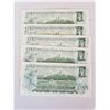 Image 2 : 5-UNC 1973 One Dollar Bills
