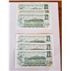 Image 2 : 6- UNC 1973 One Dollar Bills