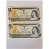 Image 1 : 2-UNC 1973 Replacement One Dollar Bills CSN