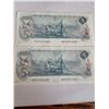 Image 2 : 2-1988 UNC $5 Bills