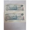 Image 2 : 2-1999 UNC $5 Bills