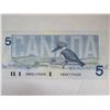 Image 2 : 1986 Crisp $5.00 Bill