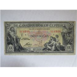 1935 Canadian Bank of Commerece*Shows Nudity* $20 Bill