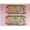 Image 1 : 2-1964 $20 Bills