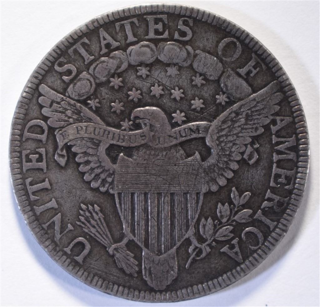 1801 DRAPED BUST HALF DOLLAR XF