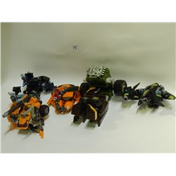 5 MISC TRASNFORMERS-SOME PART MAY BE MISSING