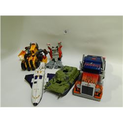 5 MISC TRASNFORMERS-SOME PART MAY BE MISSING