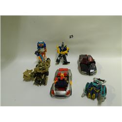 6 MISC TRASNFORMERS-SOME PART MAY BE MISSING