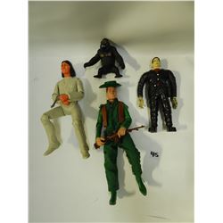 FRANKENSTIEN / APE / COWBOY / INDIAN / 11 INCH TALL
