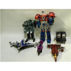 6 MISC TRASNFORMERS-SOME PART MAY BE MISSING