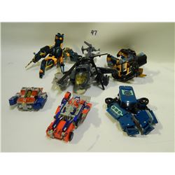 6 MISC TRASNFORMERS-SOME PART MAY BE MISSING