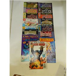 15 MISC COMICS.OUTSIDERS/MISSION IMPOSSIBLE/JUSTICE/NETHER WORLDS/MORLOCKS/DETECTIVE ADVENTURES