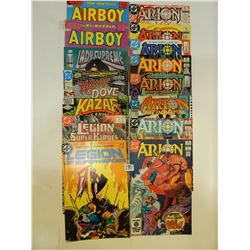 15 MISC COMICS/AIRBOY/ARION/LADY SUPREME/HAWK+DOVE/KAZAR/LEGION OF SUPER HEROES