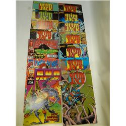 15 MISC COMICS/GRIM JACK/GUN RUNNER/HELLS ANGEL/LADY SUPREME/GHOST RIDER