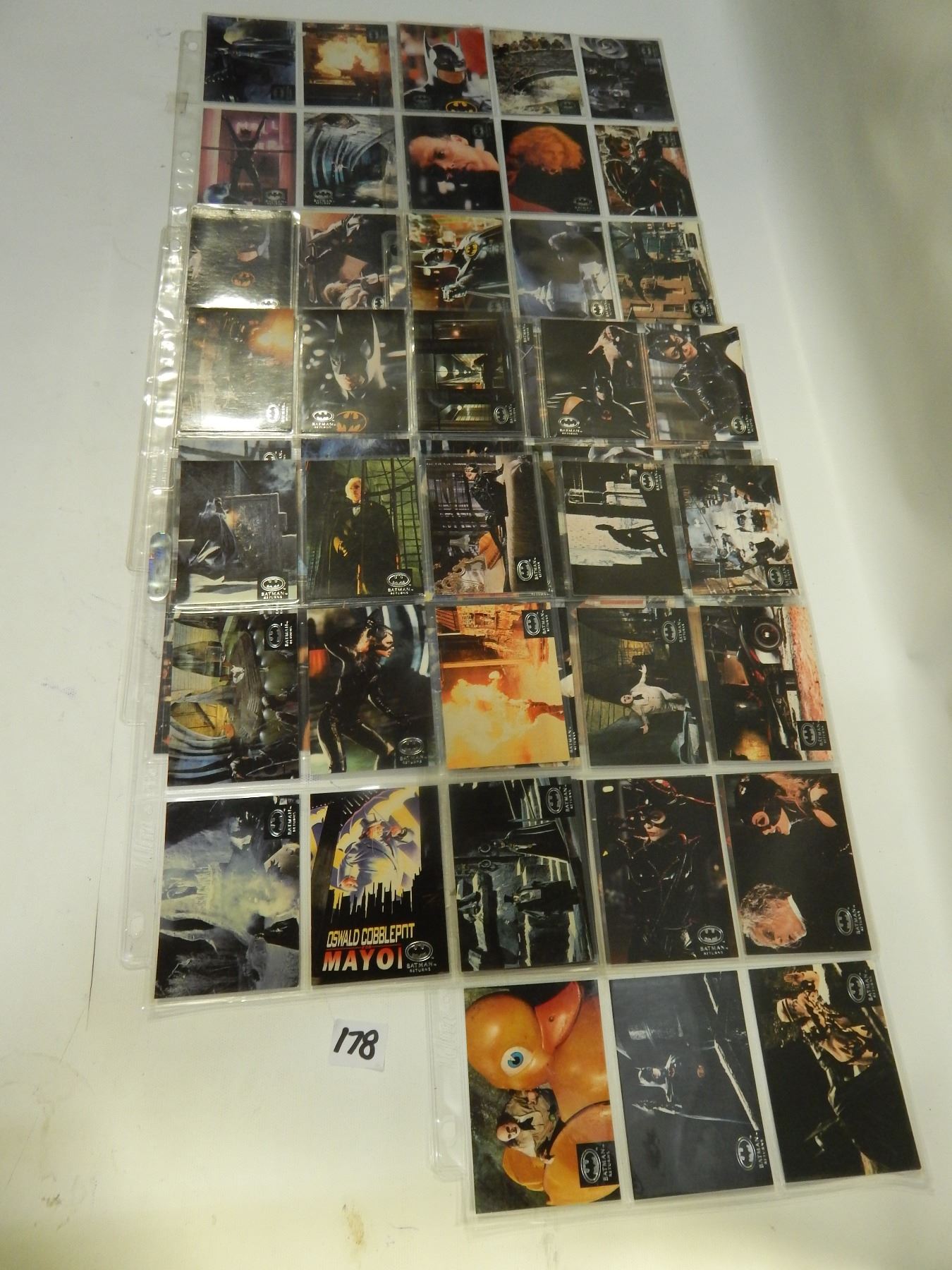 BATMAN RETURNS MOVIE TRADING CARDS 1992 79 CARDS