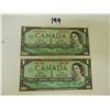 Image 1 : 2 CANADIAN 1$ BANK NOTE 1967