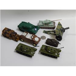 MISC TANKS+JEEPS MOST DIE CAST