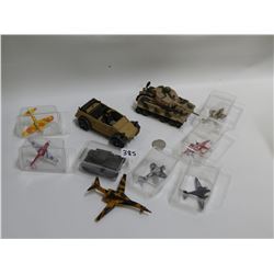 MISC JEEPS,PLANES,TANKS ALL DIE CAST