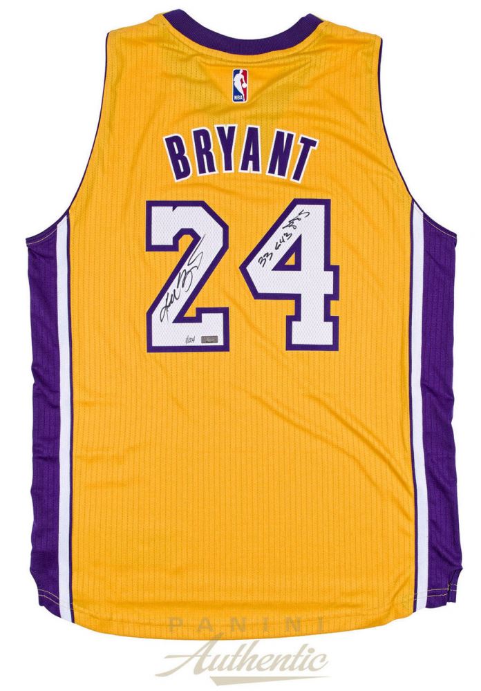 authentic signed kobe jersey