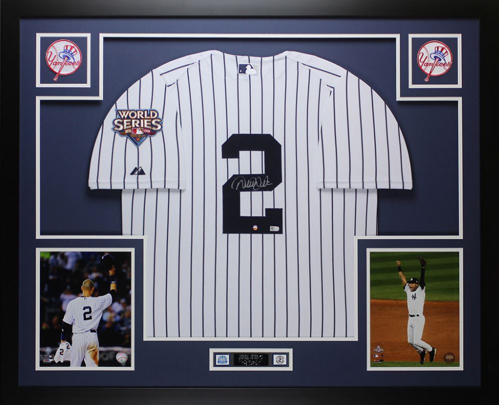 derek jeter game worn jersey