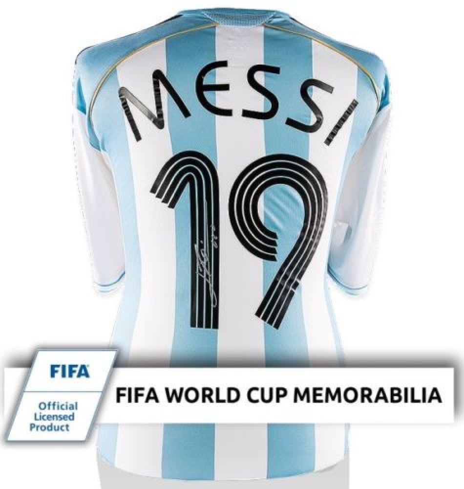 leo messi signed jersey