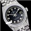 Rolex Men's Stainless Steel, QuickSet, Diamond Dial & Diamond Bezel - REF-587Y5X