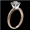 Image 4 : 2 CTW Certified H-SI/I Quality Diamond Solitaire Engagement Ring 10K Rose Gold - REF-615M2H - 32933