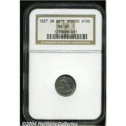 1837[H10C] Small Date (Flat Top 1) MS65 NGC.