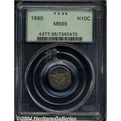 1860[H10C] MS65 PCGS.