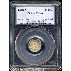 1868-S[H10C] MS64 PCGS.