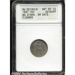 1837[10C] Small Date--Cleaned--ANACS. AU Details, Net XF45.