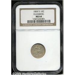 1866-S[10C] MS64 NGC.