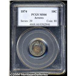 1874[10C] Arrows MS66 PCGS.