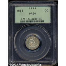 1868[10C] PR64 PCGS.